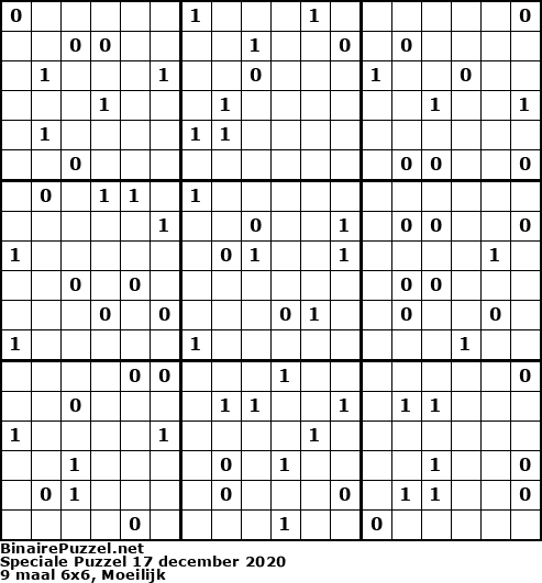 Binaire Puzzel