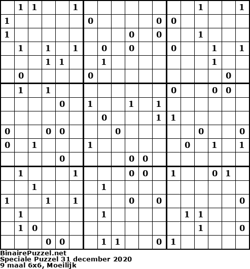 Binaire Puzzel
