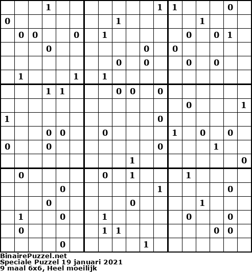 Binaire Puzzel