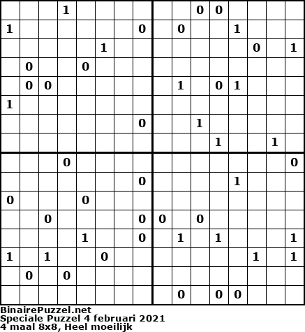 Binaire Puzzel