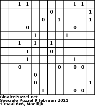 Binaire Puzzel