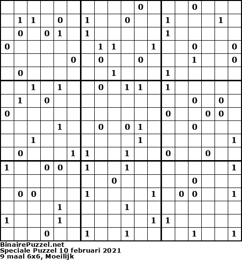 Binaire Puzzel