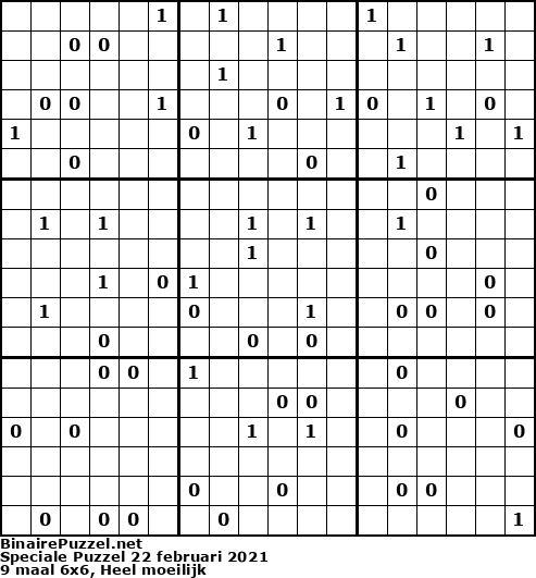 Binaire Puzzel