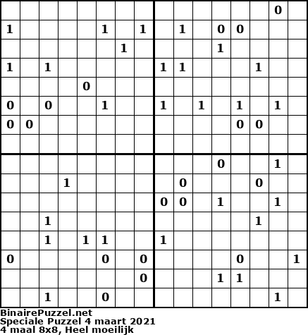 Binaire Puzzel