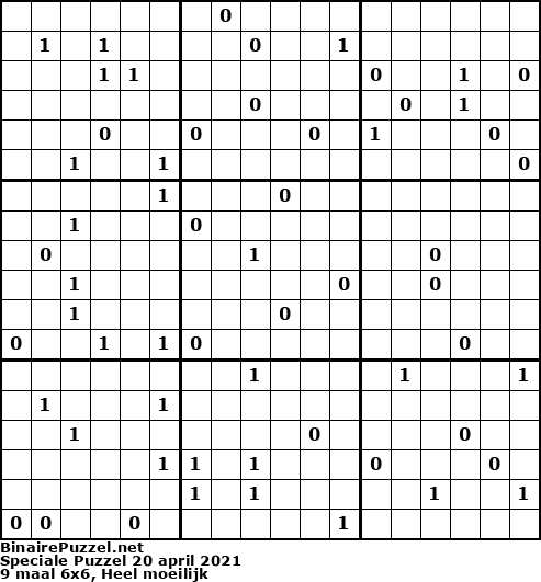 Binaire Puzzel