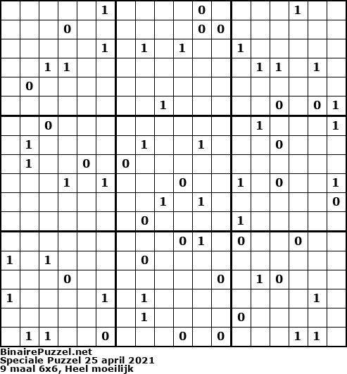 Binaire Puzzel