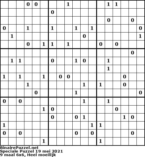 Binaire Puzzel