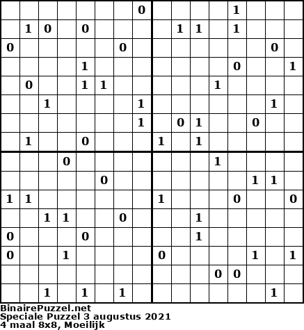 Binaire Puzzel