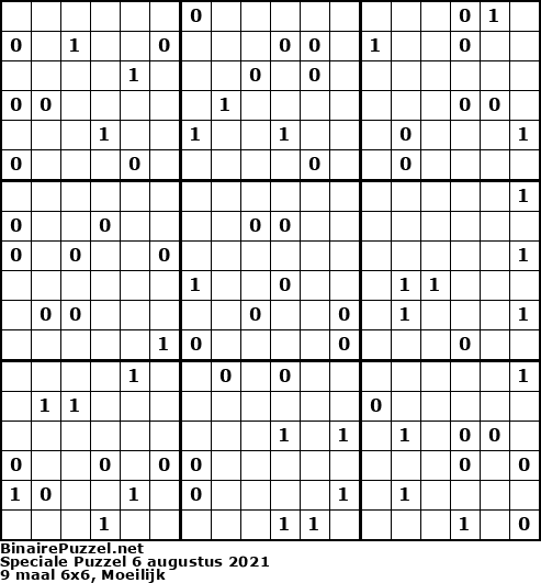 Binaire Puzzel