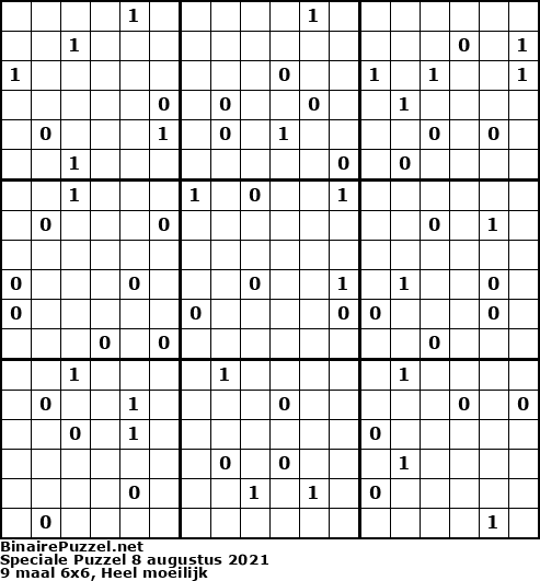 Binaire Puzzel