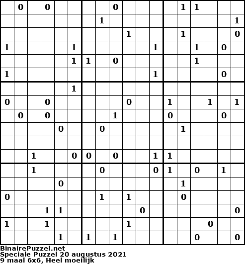 Binaire Puzzel