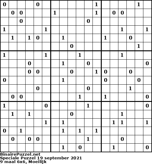 Binaire Puzzel