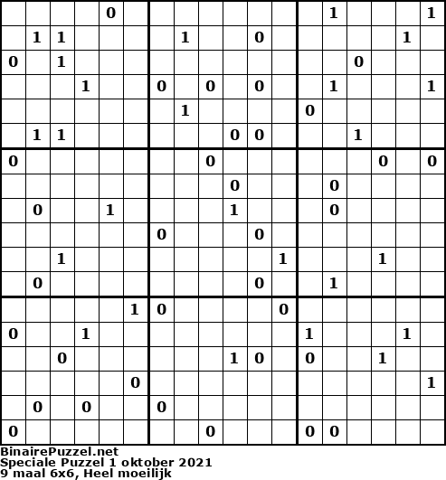 Binaire Puzzel