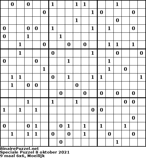 Binaire Puzzel