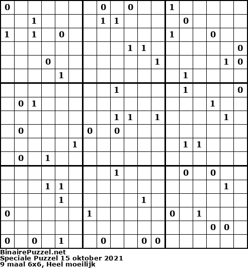 Binaire Puzzel