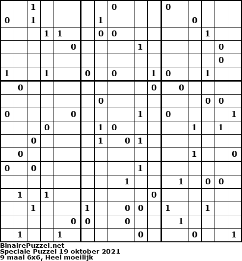 Binaire Puzzel