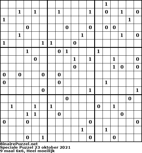 Binaire Puzzel