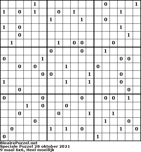 Binaire Puzzel