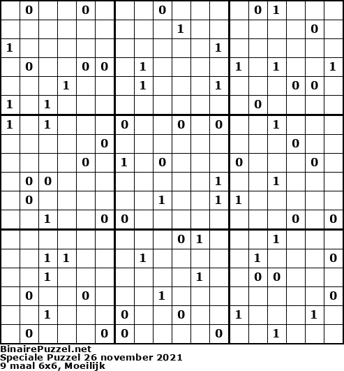 Binaire Puzzel