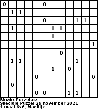 Binaire Puzzel