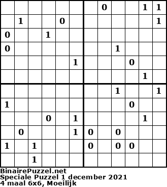 Binaire Puzzel