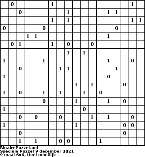 Binaire Puzzel