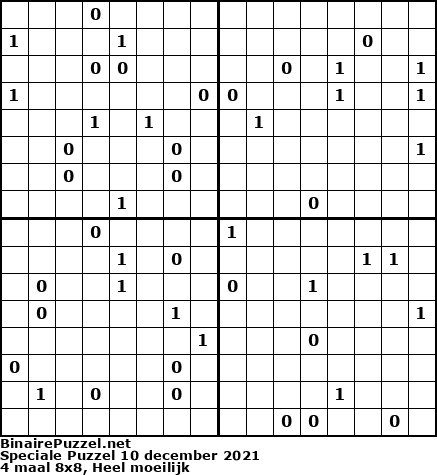 Binaire Puzzel