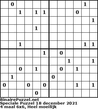 Binaire Puzzel