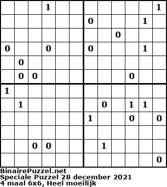 Binaire Puzzel