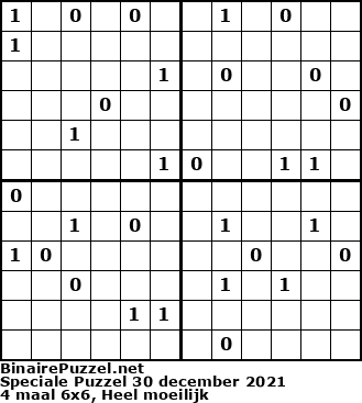 Binaire Puzzel
