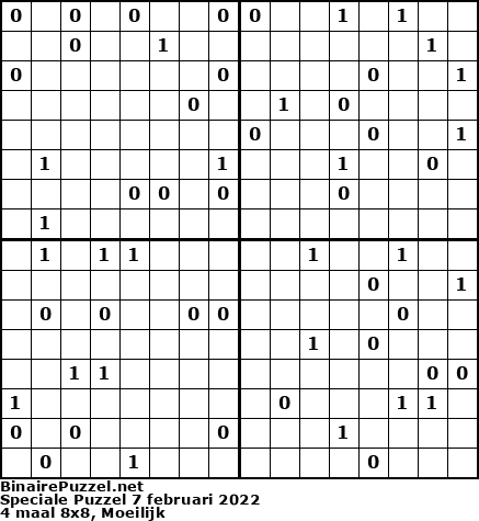 Binaire Puzzel