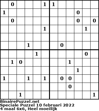 Binaire Puzzel