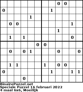Binaire Puzzel