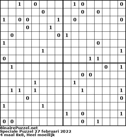 Binaire Puzzel