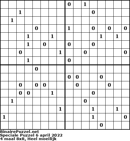 Binaire Puzzel