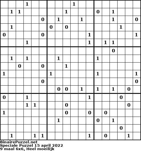 Binaire Puzzel
