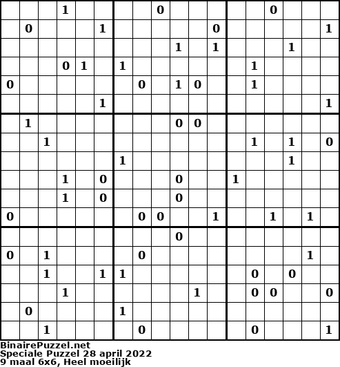 Binaire Puzzel