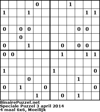 Binaire Puzzel