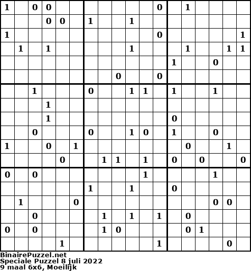 Binaire Puzzel