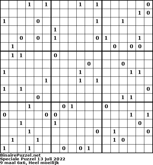 Binaire Puzzel