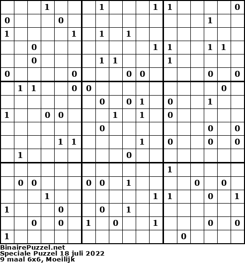 Binaire Puzzel