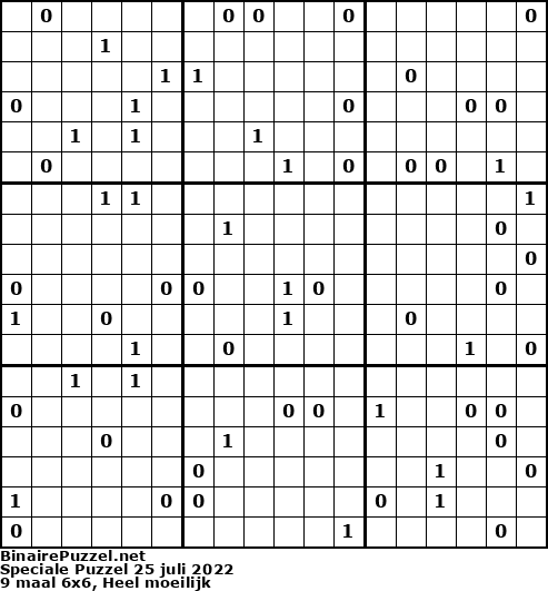 Binaire Puzzel