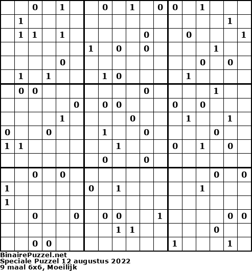 Binaire Puzzel
