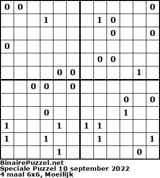 Binaire Puzzel