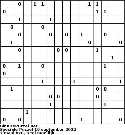 Binaire Puzzel