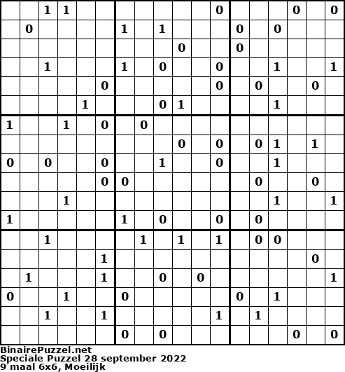 Binaire Puzzel