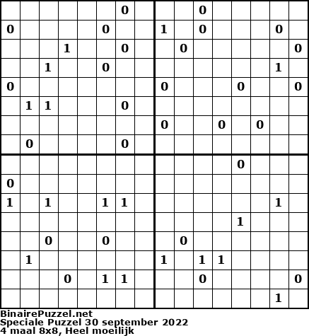 Binaire Puzzel