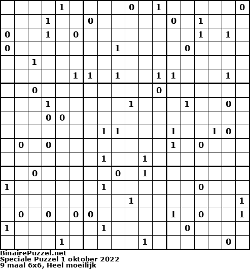 Binaire Puzzel