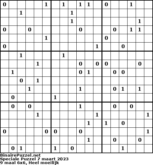 Binaire Puzzel