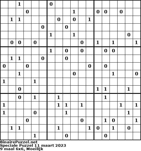 Binaire Puzzel